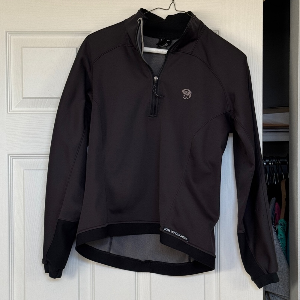 Gore Wear Black Half-Zip Jacket Womens Great for cold weather Running